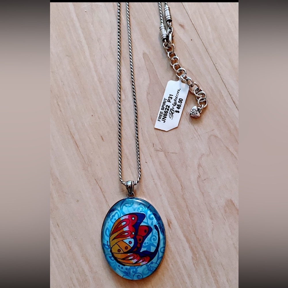 Brighton butterfly pendant necklace